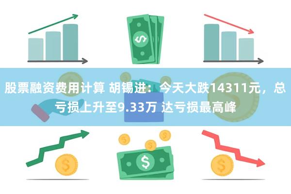 股票融资费用计算 胡锡进：今天大跌14311元，总亏损上升至9.33万 达亏损最高峰
