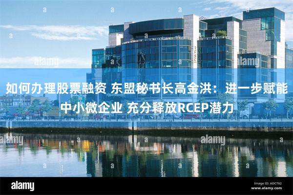 如何办理股票融资 东盟秘书长高金洪：进一步赋能中小微企业 充分释放RCEP潜力